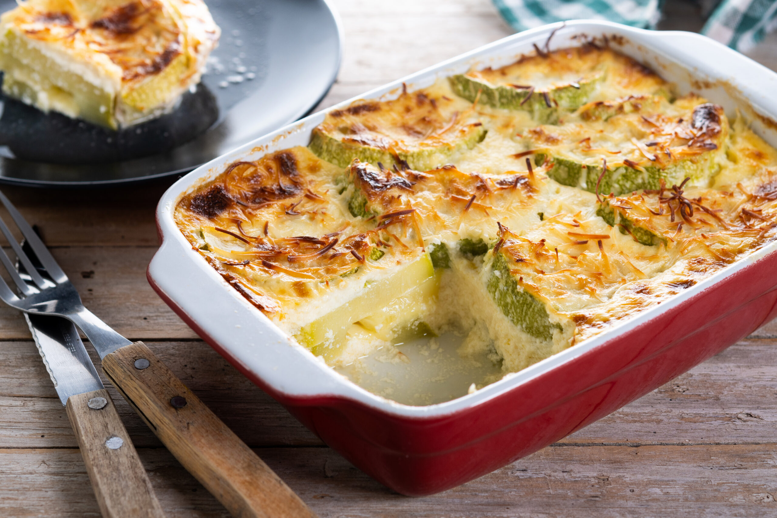 Courgettegratin met kaas