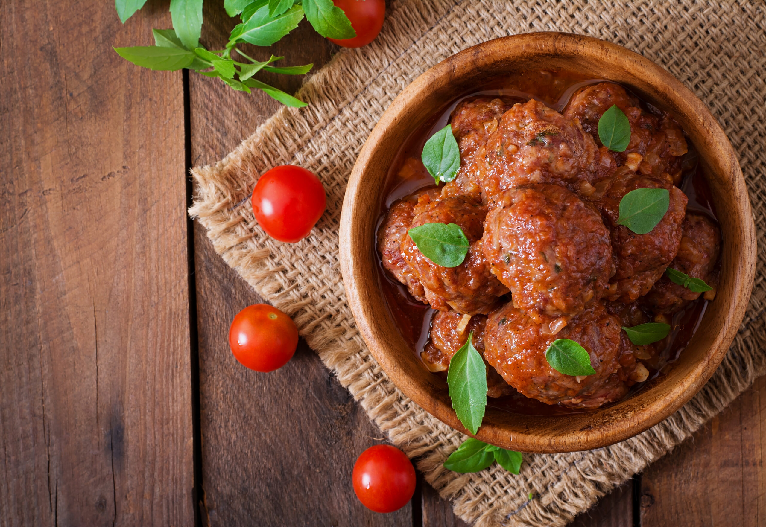 Gehaktballetjes in tomatensaus