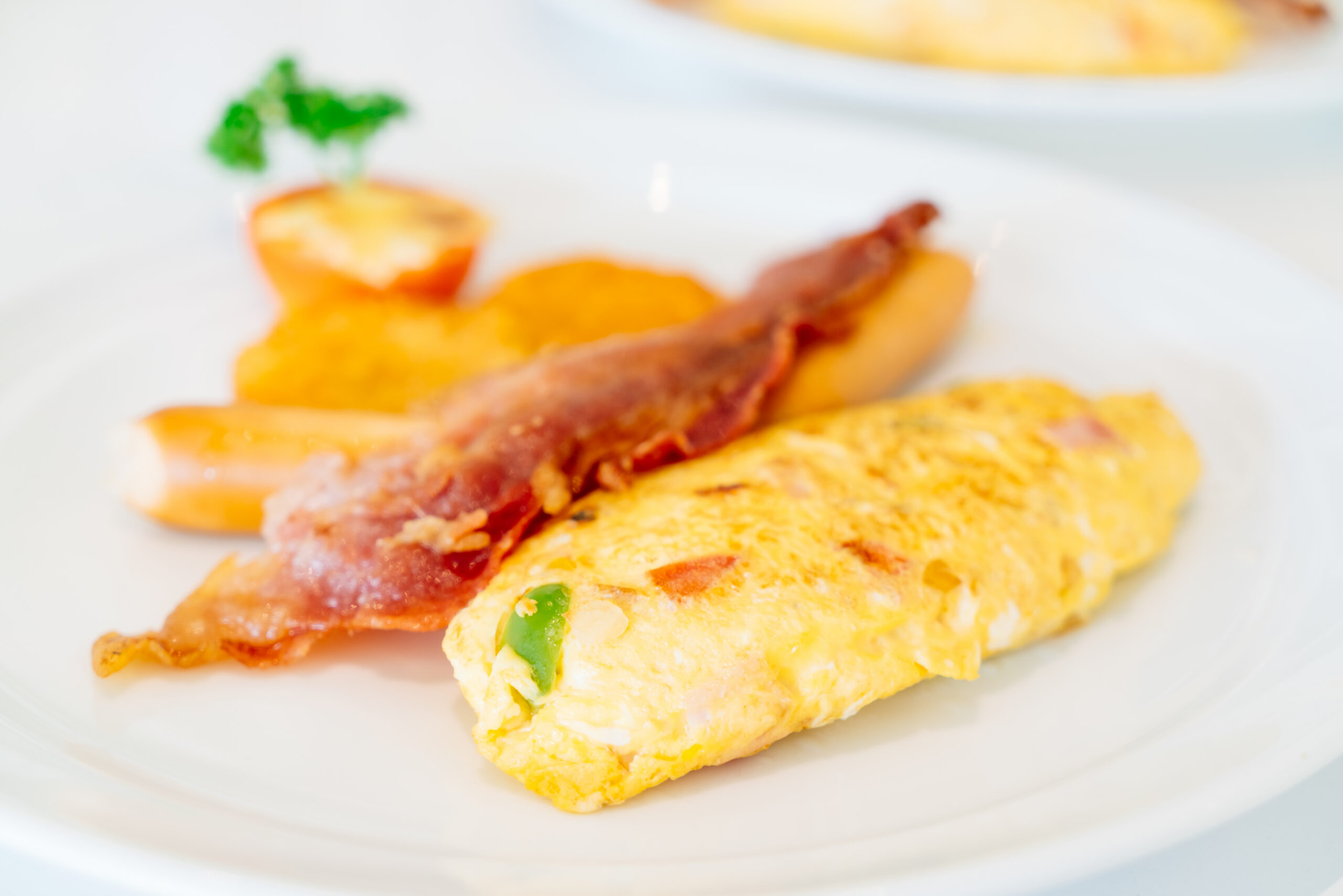 Omelet met ham en kaas